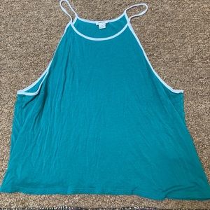 Garage spaghetti strap somewhat cropped tank